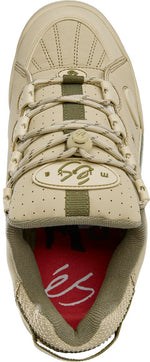 éS THE MUSKA Tan Green Skate Shoes