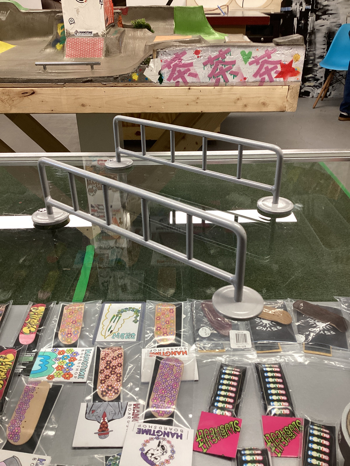 Teak Tuning Bike Rack Fingerboard Rail