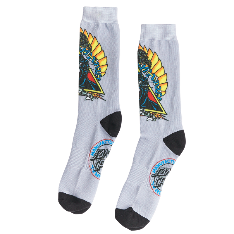 SANTA CRUZ NATAS SCREAMING PANTHER CREW SOCKS