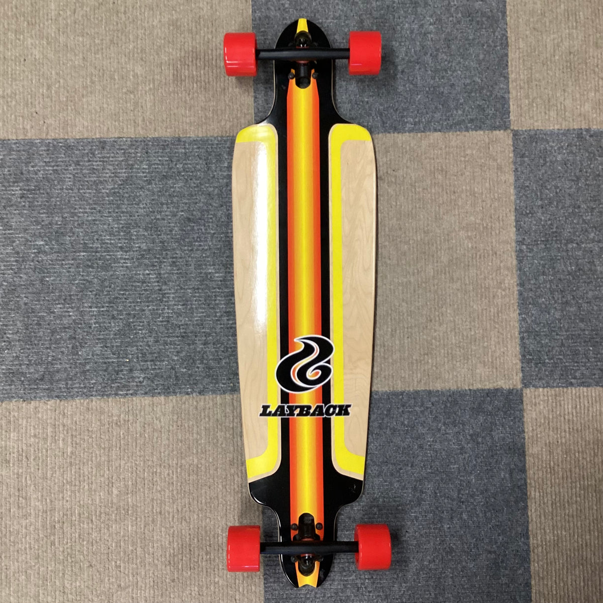 Layback - “Finish Line Red” Longboard Complete