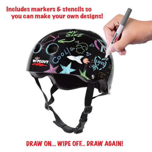 Wipeout Helmet - Black (Youth)