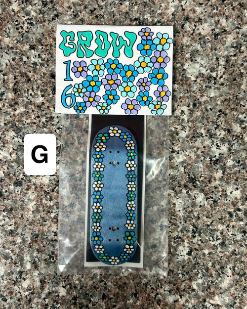 FlatFace Fingerboards x Grow - G16 Hand Painted Deck (Variety)