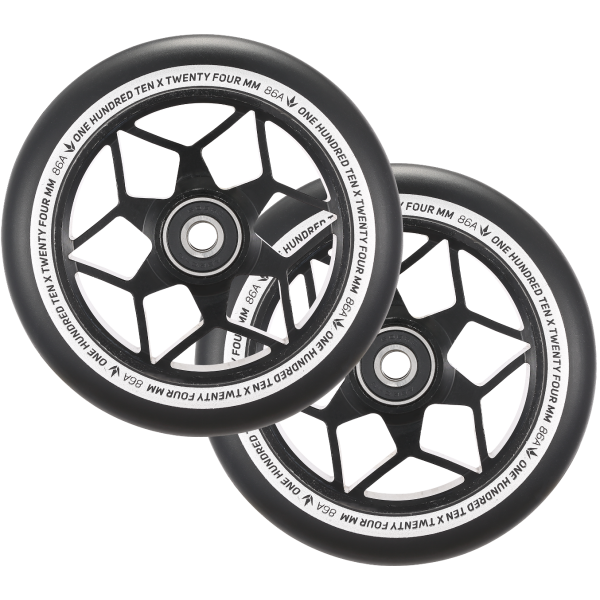 Envy - Diamond 110mm Wheels (Black)