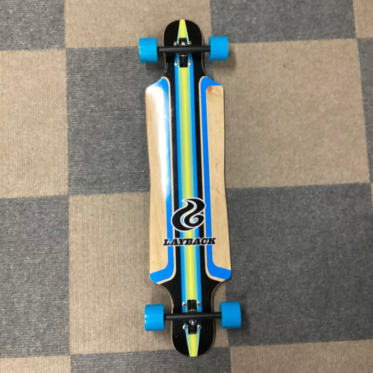 Layback - “Finish Line Blue” Longboard Complete