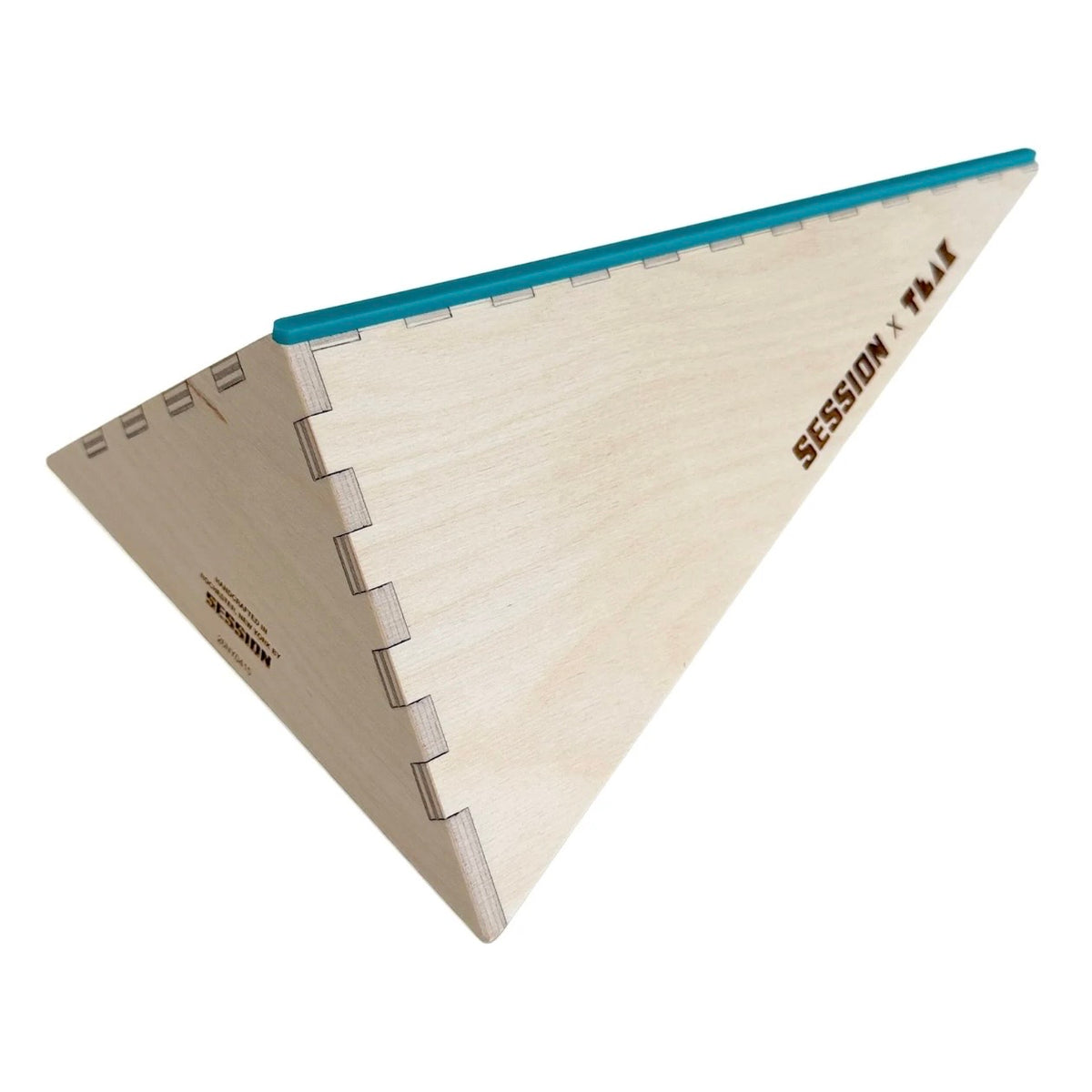Session x Teak Polebank XL - 11.75" Wooden Fingerboard Bank Ramp, Pole Spine