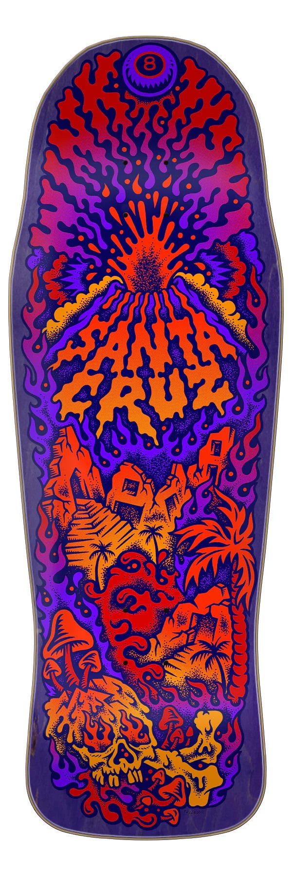 Santa Cruz Skateboard Deck Winkowski Volcano Shaped 10.34" x 30.54"
