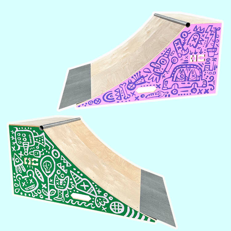 Brady Smith Art QuarterPipe Ramp – 3 Foot Wide