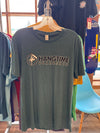 Hang Time Tri-Blend Tee- Deep Sea Green