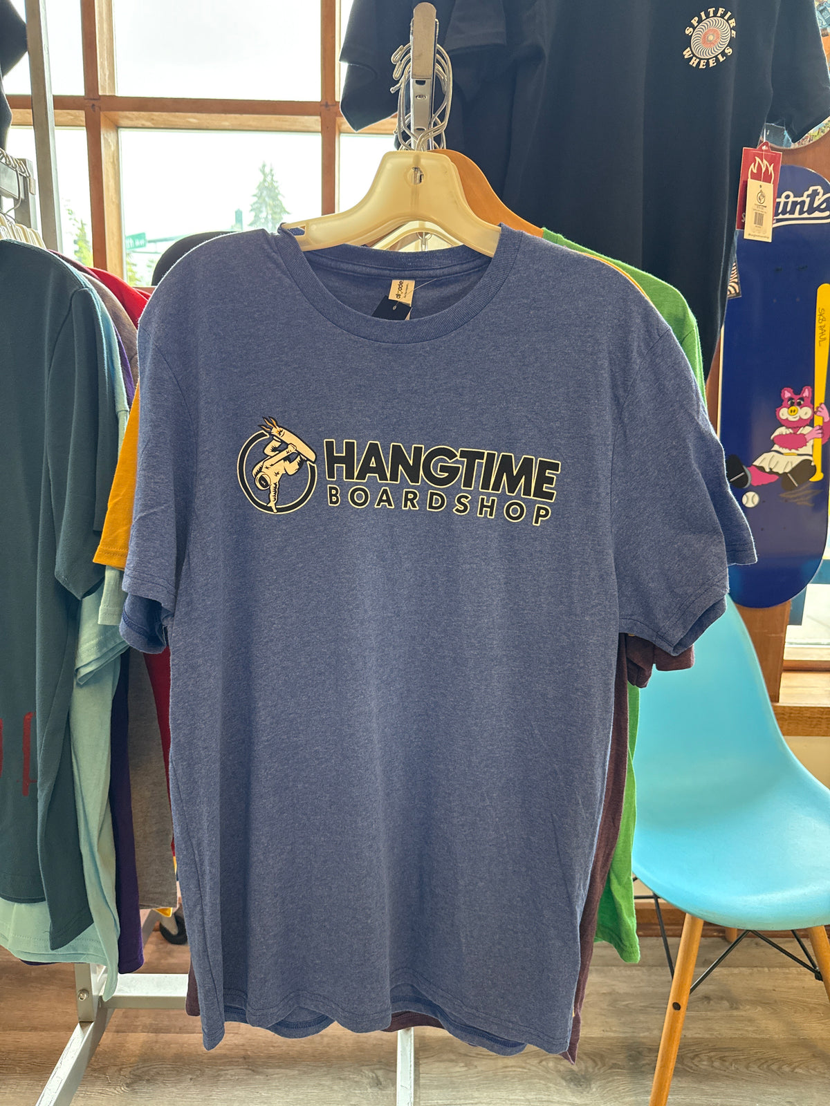 Hang Time Blended Tee- Navy Heather