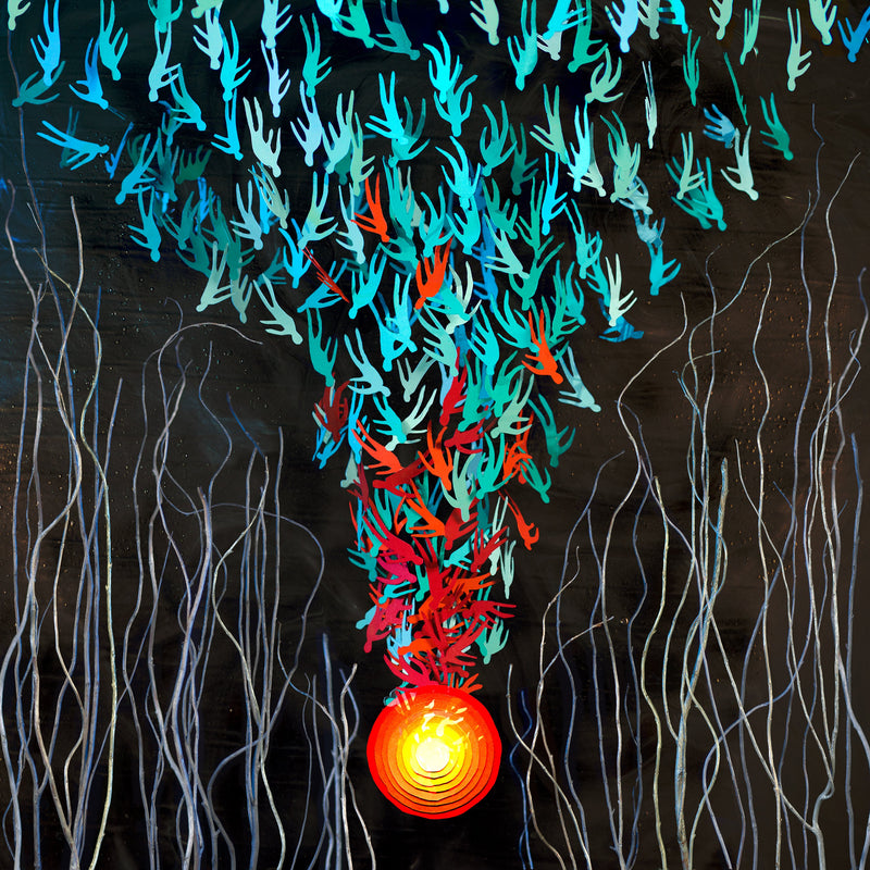 Bright Eyes ‎– Down In The Weeds, Where The World Once Was Red/Orange Color 2xLP Vinyl LP Record