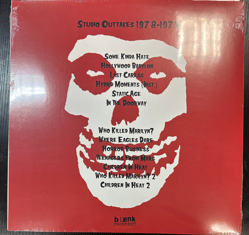 The Misfits – Studio Outtakes 1978-1979 Vinyl LP Record **UNOFFICIAL RELEASE**