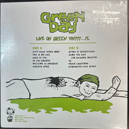 Green Day - Live On Green Vinyyy...yl Color Vinyl LP Record **UNOFFICIAL RELEASE**