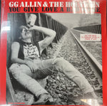 GG Allin & The Holy Men – You Give Love A Bad Name Vinyl LP Record **UNOFFICIAL RELEASE**