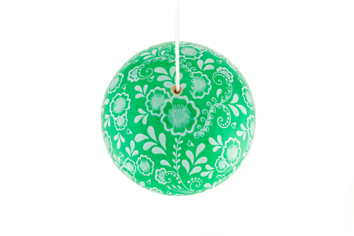 Green Bloom Kendama with Tricklist