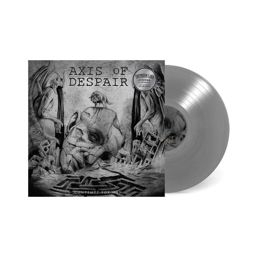 Axis of Despair - Contempt For Man Silver Color Vinyl LP Record