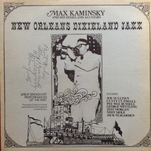 Max Kaminsky And His Dixieland All-Stars – New Orleans Dixieland Jazz Vinyl LP Record *USED RELEASE*