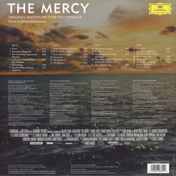 Soundtrack - Jóhann Jóhannsson - The Mercy OST 2xLP 180G Vinyl LP Record