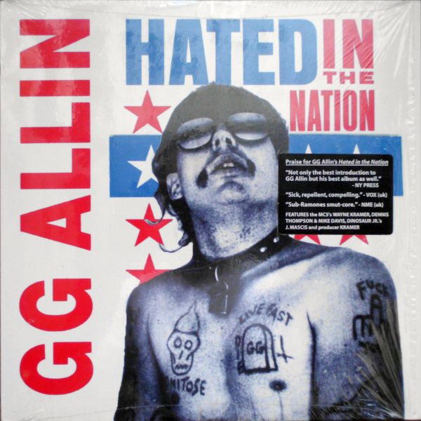 GG Allin – Hated In The Nation Vinyl LP Record