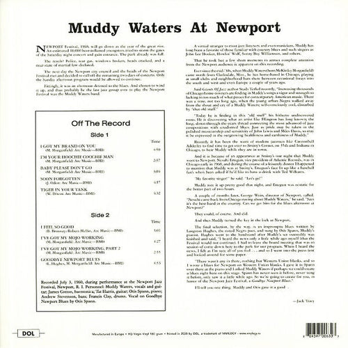 Muddy Waters – Muddy Waters At Newport 1960 Blue Color 180G Vinyl LP Record