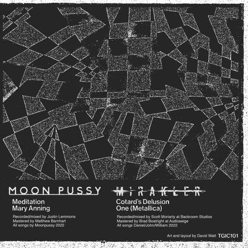 Moon Pussy / Mirakler Split Blue Color Vinyl 7" Record