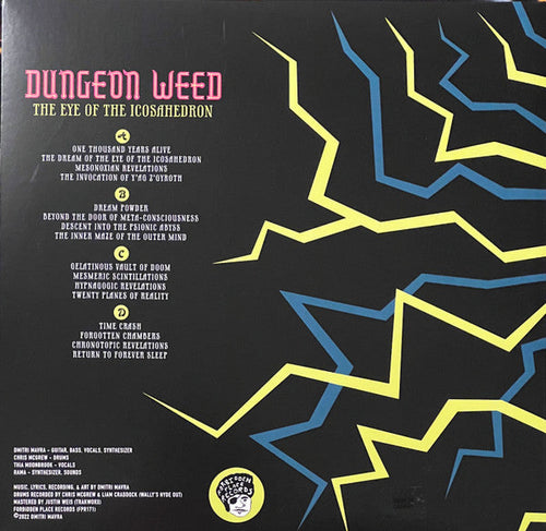 Dungeon Weed – The Eye Of The Icosahedron Magenta With Black Splatter / Yellow With Black Splatter Color 2xLP Vinyl LP Record