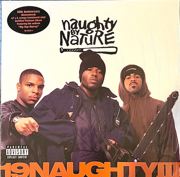 Naughty By Nature – 19 Naughty III Orange Translucent 2xLP Vinyl LP Record