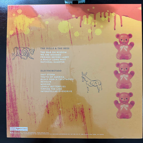 Melvins - The Bulls & The Bees + Electroretard 2xLP Yellow Color Vinyl LP Record