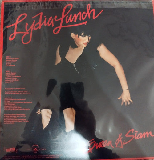 Lydia Lunch – Queen Of Siam Red Color Vinyl LP Record