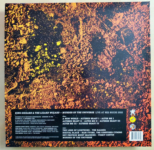 King Gizzard And The Lizard Wizard – Murder Of The Universe (Live At Red Rocks 2022) Translucent White Sparkle Color Vinyl LP Record  W/ 100 Piece Puzzle