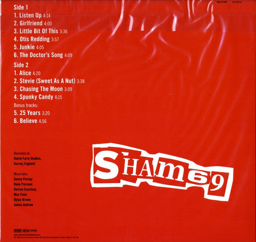 Sham 69 - Soapy Water & Mr Marmalade Vinyl LP Record