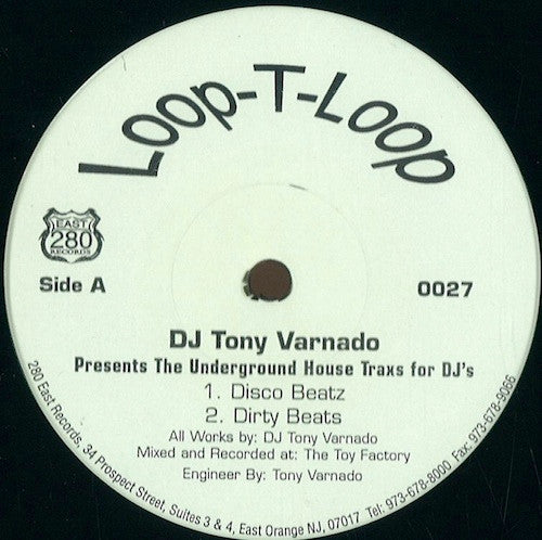 DJ Tony Varnado – The Underground House Trax For DJ's Vinyl LP Record *Sealed 1999 Release*