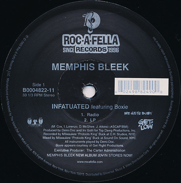 Memphis Bleek – Infatuated Vinyl LP Record *Sealed 2005 Release*