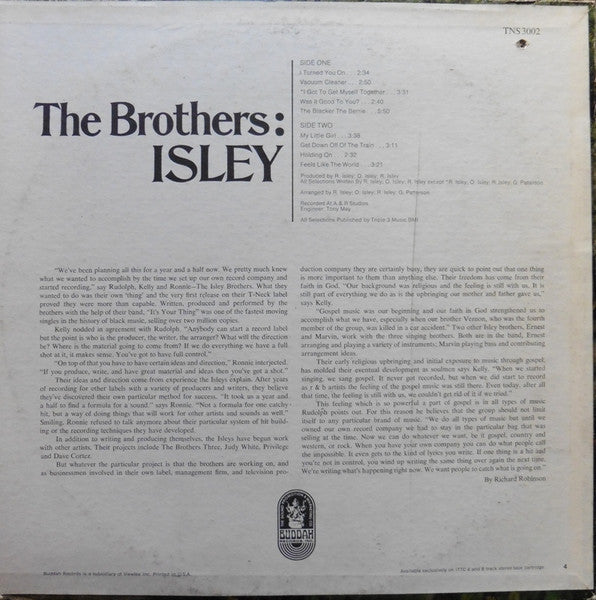 Isley Brothers, The - The Brothers Isley Vinyl LP Record *New Unsealed 1969 Release*