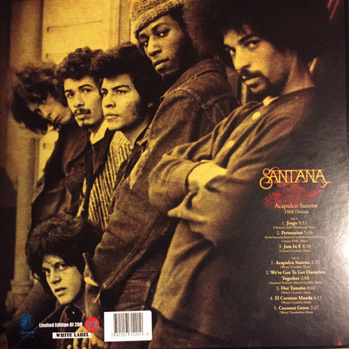 Santana – Acapulco Sunrise: 1968 Demos Vinyl LP Record *Unofficial Release*