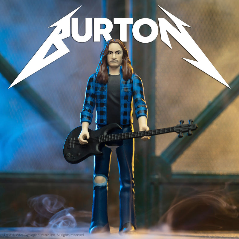 Super7 x Cliff Burton (Flannel Shirt) ReAction Figure