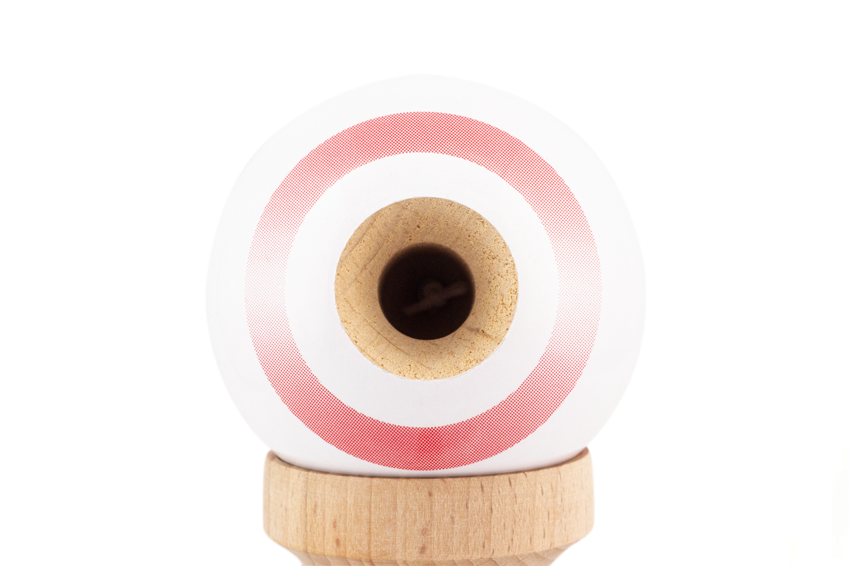 Red Bloom Kendama with Tricklist