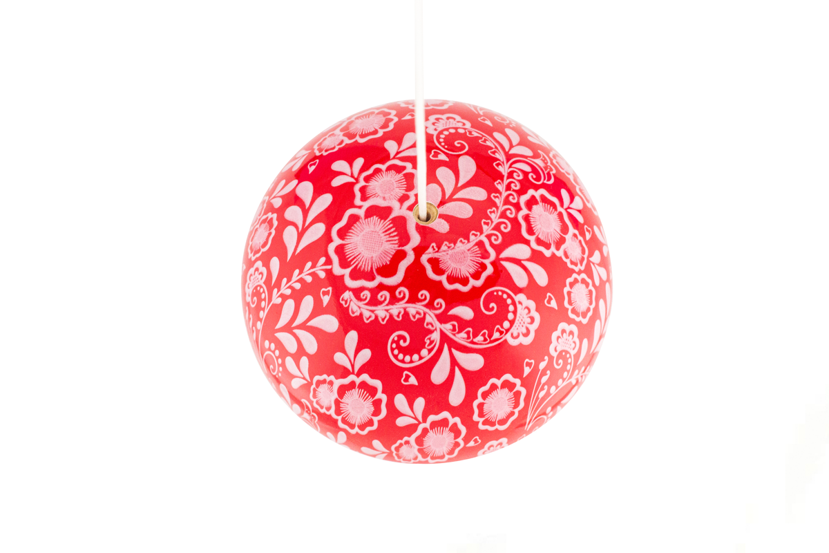 Red Bloom Kendama with Tricklist