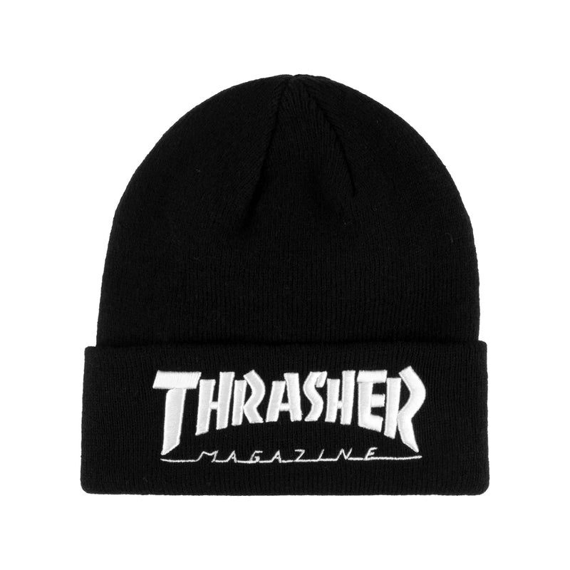 Thrasher Logo Beanie - Black/White