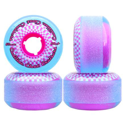 Cadillac Wheels - 57mm Clout Cruisers (80A) - Blue/Pink