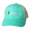 Hang Time Snapback Trucker Cap - Dark Grey / Neon Blue