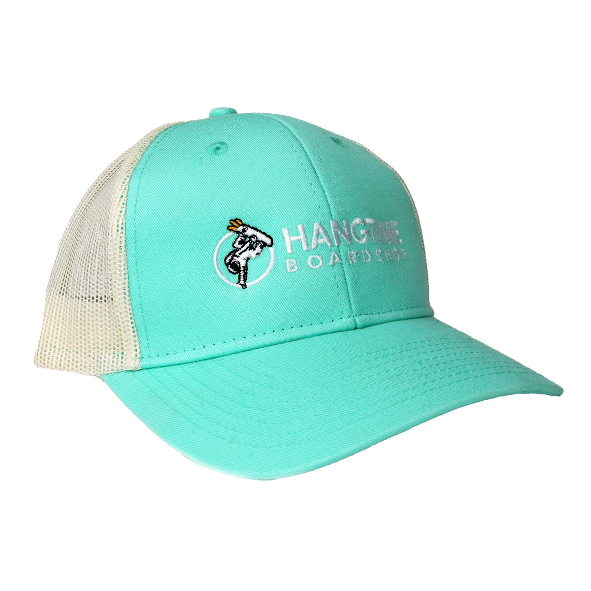 Hang Time Snapback Trucker Cap - Seafoam Green