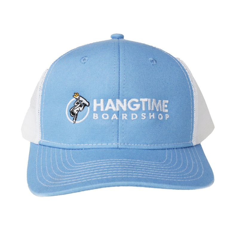 Hang Time Snapback Trucker Cap - Dark Grey / Neon Blue