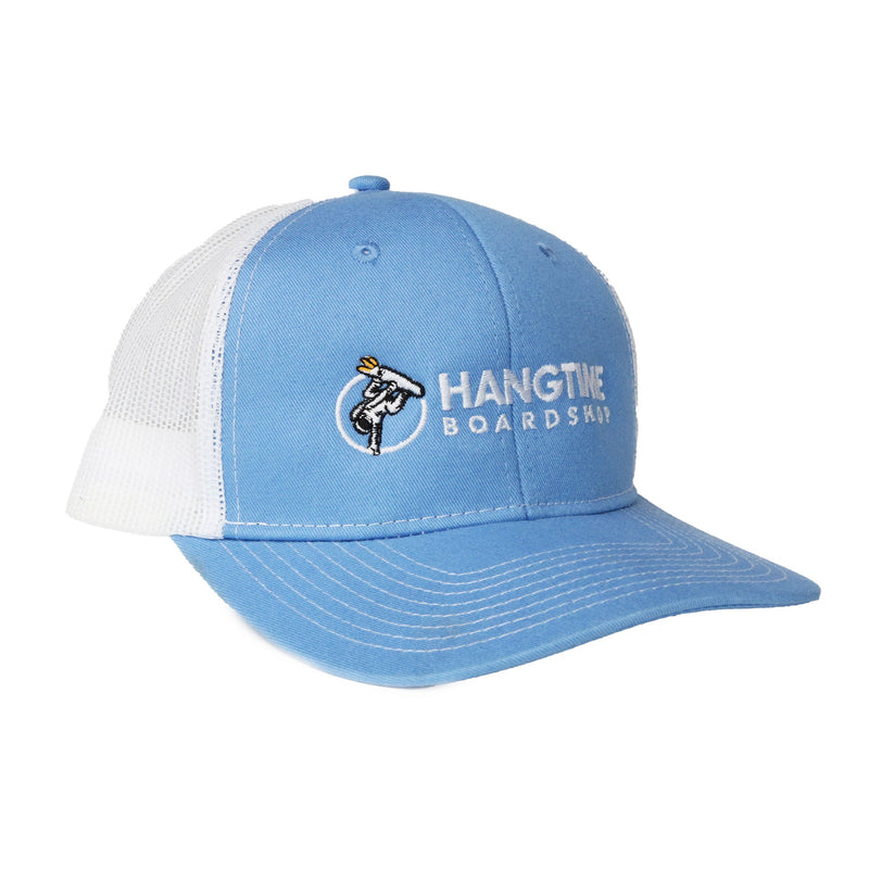 Hang Time Snapback Trucker Cap - Dark Grey / Neon Blue