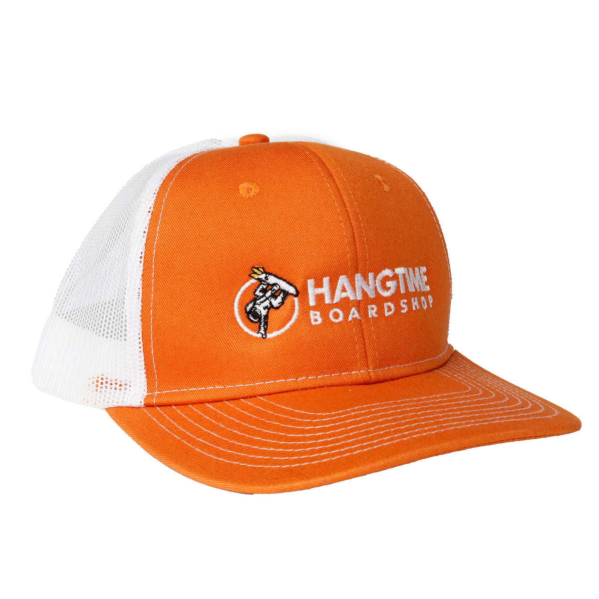 Hang Time Snapback Trucker Cap - Orange