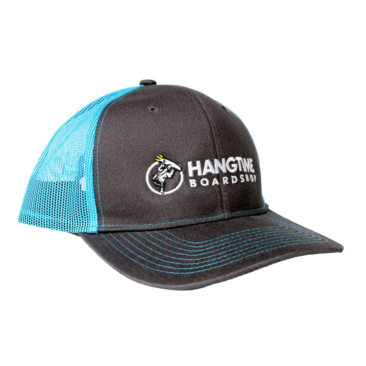 Hang Time Snapback Trucker Cap - Olive Green
