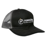 Hang Time Snapback Trucker Cap - Dark Grey / Neon Blue