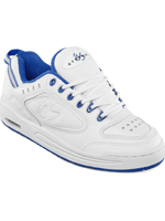 éS The Creager White / Blue Skateboard Shoes