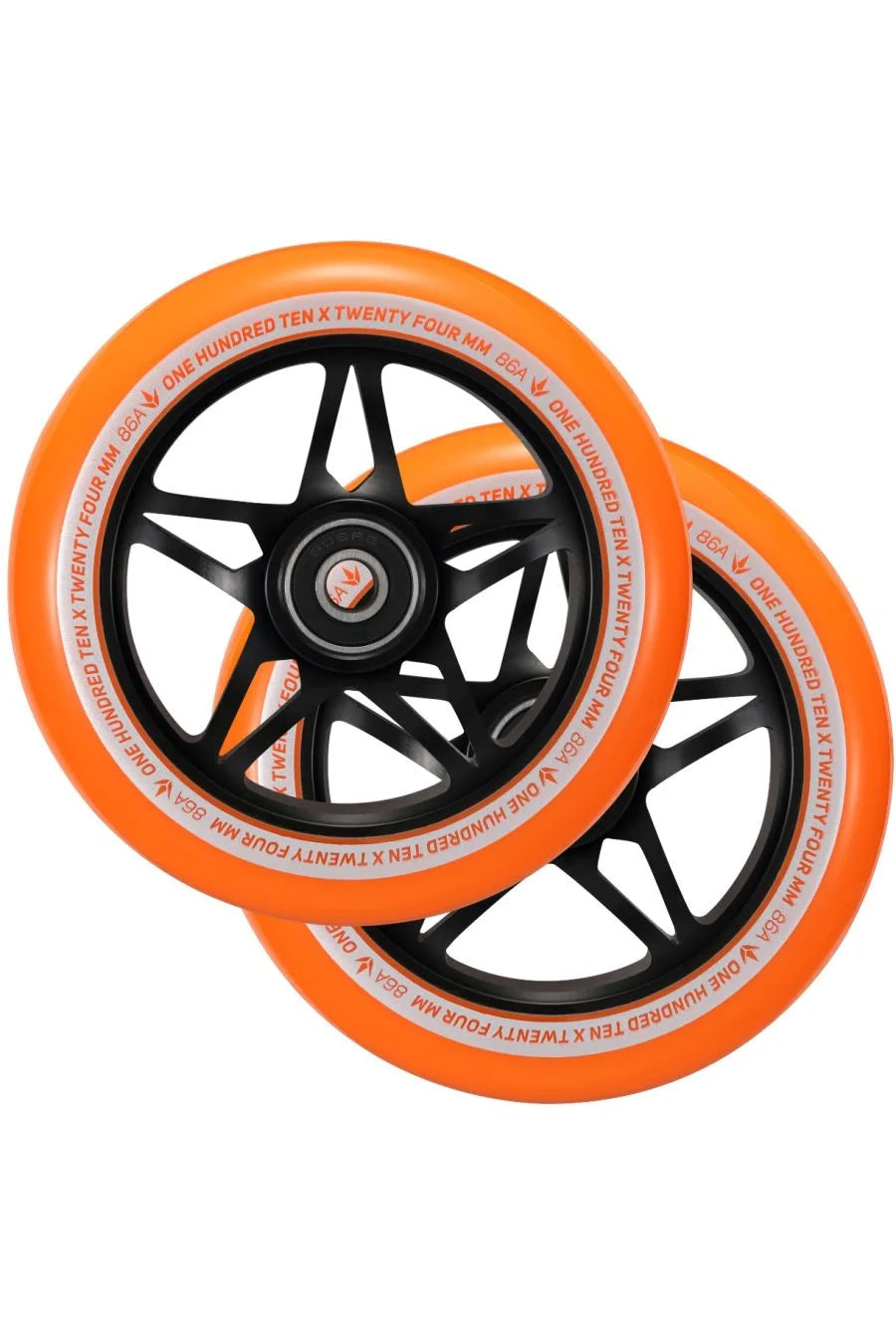 Envy - 110mm S3 Wheels (Black/Orange)