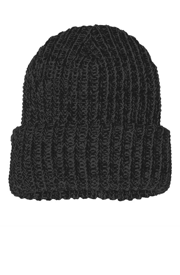 Chunky Knit Beanie (Black)