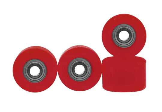 Apex Shorty Wheels - 85D Performance Poly - ABEC-9 Bearings - "Inferno Red"